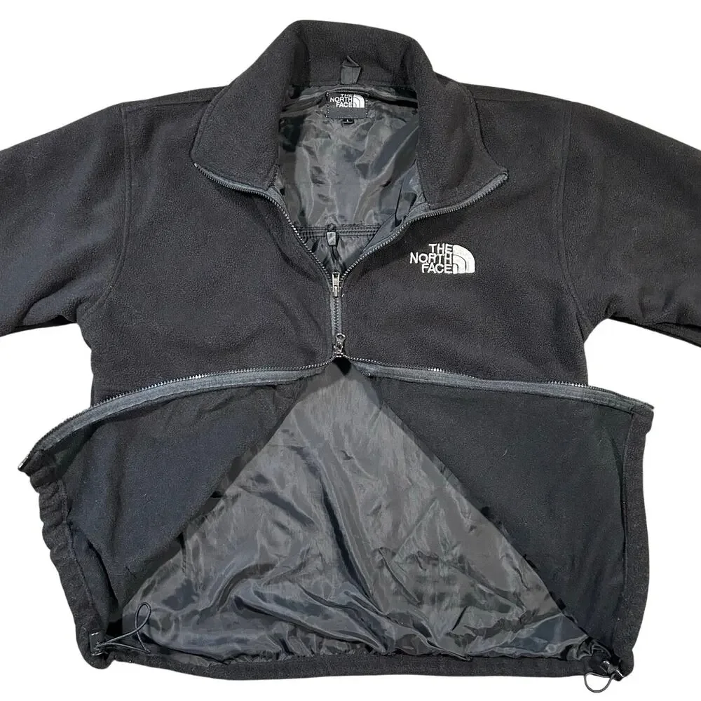 The North Face Windstopper Fleece Jacket Men’s Large Black Full Zip Gore Vintage